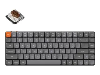 Produktfoto för Keychron K3 Max QMK/VIA Wireless RGB Hot Swap Low Profile Brown - Gaming Keyboard - Utan numpad - Nordisk - Svart