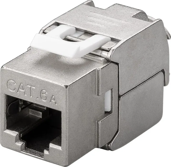 Alternativ bild 0 för Keystone module RJ45 CAT 6A STP 500 MHz slim-line