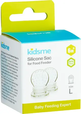 Produktfoto för Kidsme Food Feeder 6m+ utbytespip, 2-pack