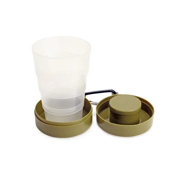 Alternativ bild 0 för Kikkerland - Collapsible Tumbler w Pill Compart (CU340)