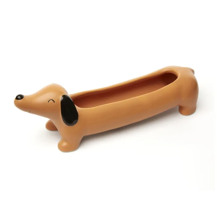 Alternativ bild 0 för Kikkerland - Daisy The Dachshund Planter (PL17)