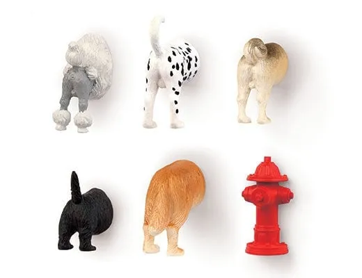 Alternativ bild 0 för Kikkerland - Dog Butt Magnets 6 Per Set