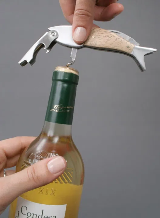 Alternativ bild 0 för Kikkerland - Lightwood Fish Corkscrew (BA17)