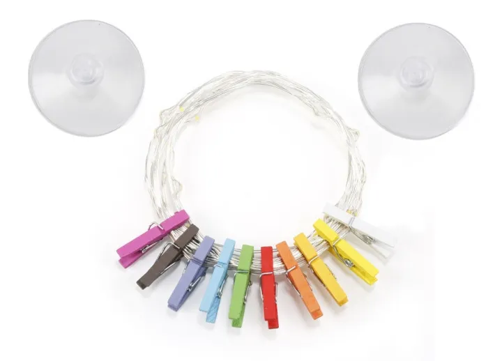 Alternativ bild 0 för Kikkerland - Mini Clothspin String Lights (LT17-EU)