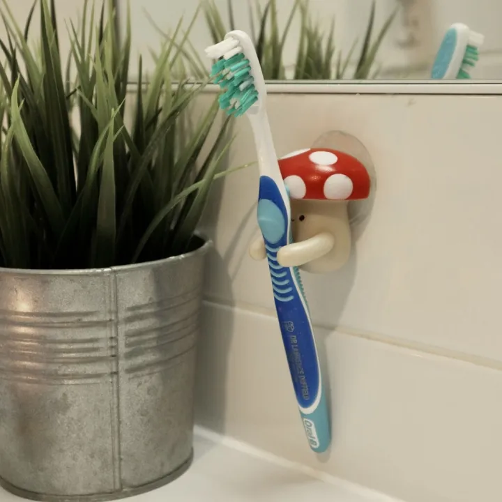 Alternativ bild 0 för Kikkerland - Mushroom Toothbrush Holder