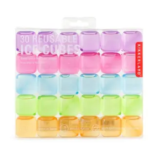 Produktfoto för Kikkerland Reusable Ice Cubes- Set Of 30