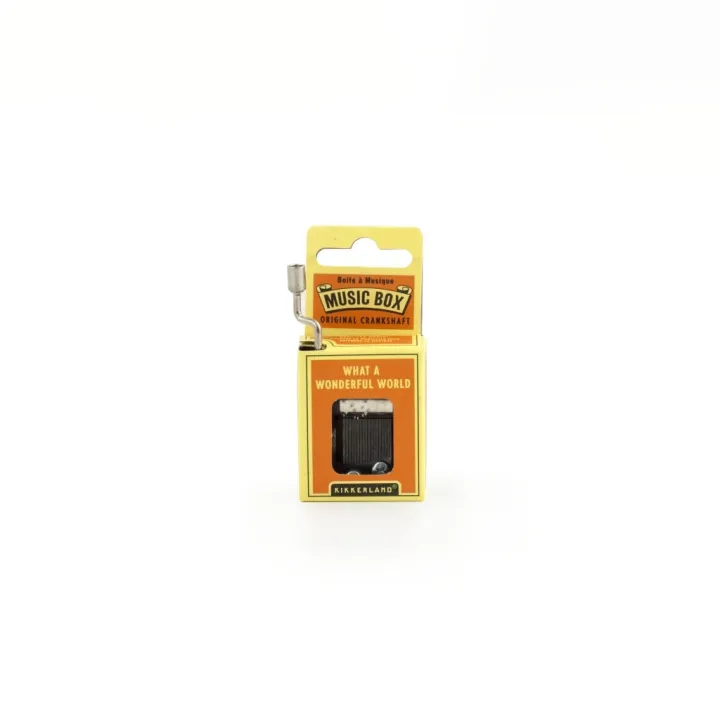Alternativ bild 0 för Kikkerland - What A Wonderful World Crank Music Box (1207)