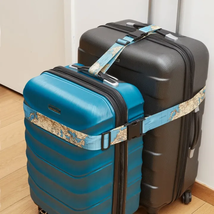 Alternativ bild 0 för Kikkerland - World Traveler Luggage Straps (TT57)