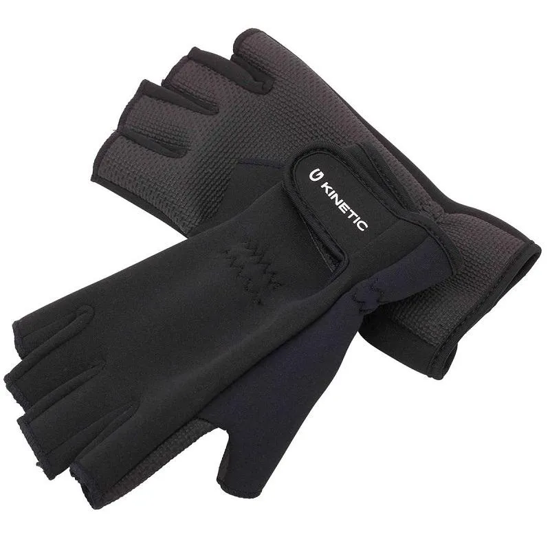 Alternativ bild 0 för Kinetic Neoprenhandskar Half Finger Storlek L Svarta