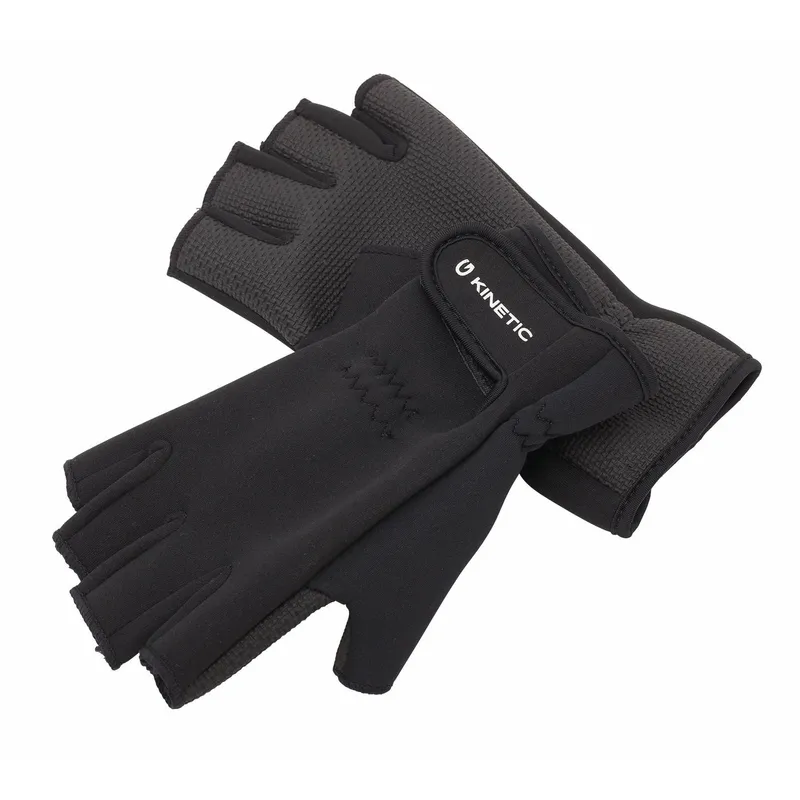Alternativ bild 0 för Kinetic Neoprenhandskar Half Finger Storlek XL Svarta