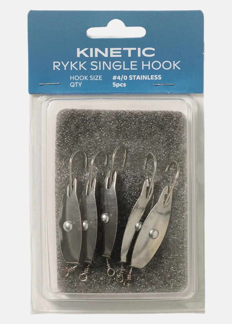 Bild 1 för Kinetic Rykk Single Hook #4/0 Stainless 5pcs