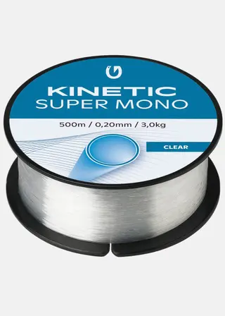Produktfoto för Kinetic Super Mono Fiskelina, 0,25mm, 500m, 4,5kg