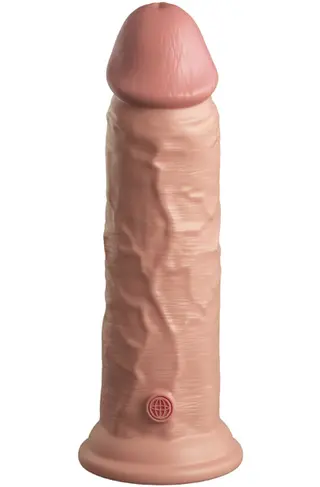 Produktfoto för King Cock Elite: Dual Density Silicone Cock, 22 cm, ljus