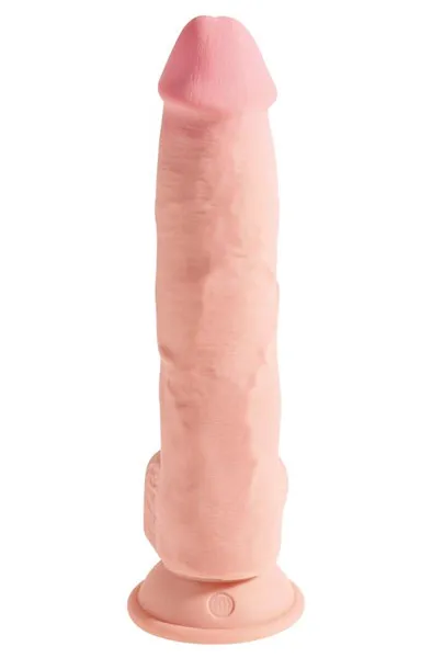 Bild 2 för King Cock: Triple Density Fat Cock with Balls, 29 cm