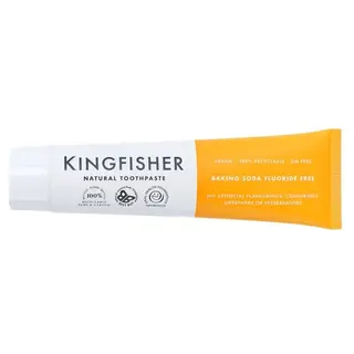 Produktfoto för Kingfisher Tandkräm Baking Soda Mint (utan fluor) 100 ml