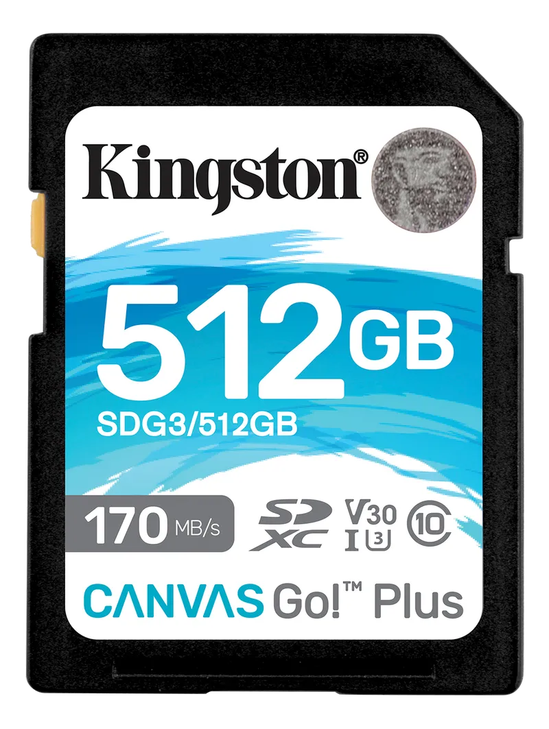 Bild 1 för Kingston Canvas Go! Plus 512gb Sdxc Uhs-i Minneskort