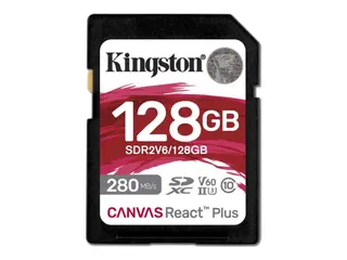 Produktfoto för Kingston Canvas React Plus V60 SD - 280MB/s - 128GB