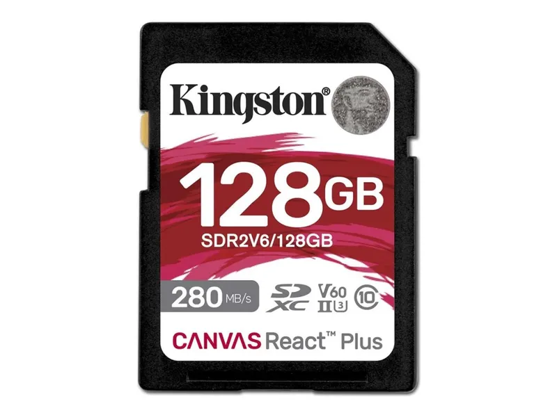 Alternativ bild 0 för Kingston Canvas React Plus V60 SD - 280MB/s - 128GB