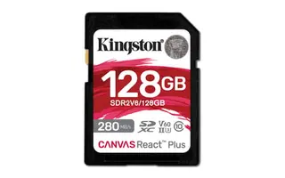 Produktfoto för Kingston Canvas React Plus V60 SD - 280MB/s - 128GB