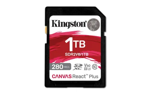 Alternativ bild 0 för Kingston Canvas React Plus V60 SD - 280MB/s - 1TB