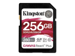 Produktfoto för Kingston Canvas React Plus V60 SD - 280MB/s - 256GB