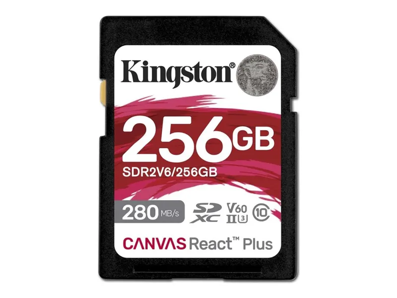 Alternativ bild 0 för Kingston Canvas React Plus V60 SD - 280MB/s - 256GB