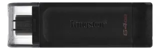 Produktfoto för Kingston DataTraveler 70 - USB flash-enhet - 64 GB - USB-C 3.2 Gen 1