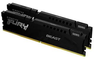 Produktfoto för Kingston Fury Beast Black 32GB (2x16GB) / 5600MHz / DDR5 / CL36 / KF556C36BBEK2-32