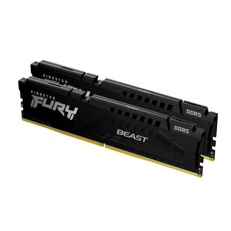 Alternativ bild 0 för Kingston FURY Beast DDR5-6000 - 32GB - CL36 - Dual Channel (2 pcs) - AMD EXPO & Intel XMP - Svart