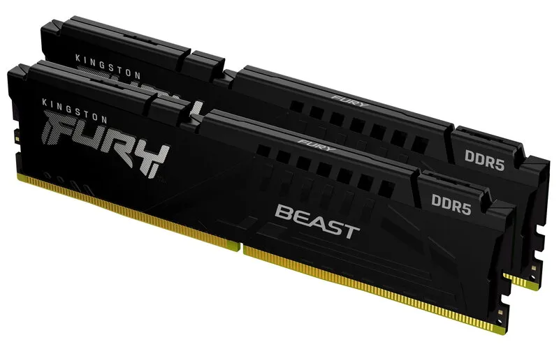 Alternativ bild 0 för Kingston FURY Beast - DDR5 - sats - 16 GB: 2 x 8 GB - DIMM 288-pin - 6000 MHz / PC5-48000 - CL36 - 1.35 V - ej buffrad - on-die ECC - svart