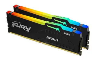 Produktfoto för Kingston Fury Beast RGB 64GB (2x32GB) / 5600MHz / DDR5 / CL36 / KF556C36BBEAK2-64