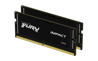 Produktfoto för Kingston Fury Impact 32GB (2x16GB) / 4800Mhz / SODIMM DDR5 / CL38 / KF548S38IBK2-32