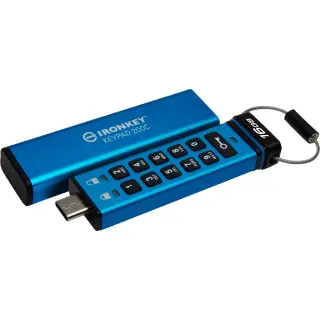 Produktfoto för Kingston Ironkey Keypad 200 16gb Usb 3.2 Gen 1 / Usb-c