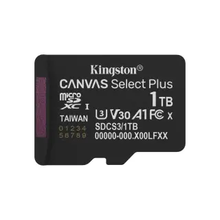 Produktfoto för Kingston microSDXC Canvas Select Plus 1TB