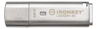 Produktfoto för Kingston USB-minne Locker+ 50 64GB
