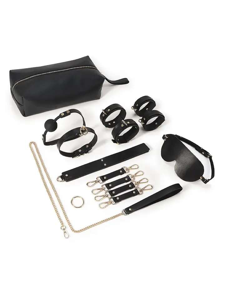 Bild 1 för Kiotos BDSM Fancy Kit Black Bondage paket