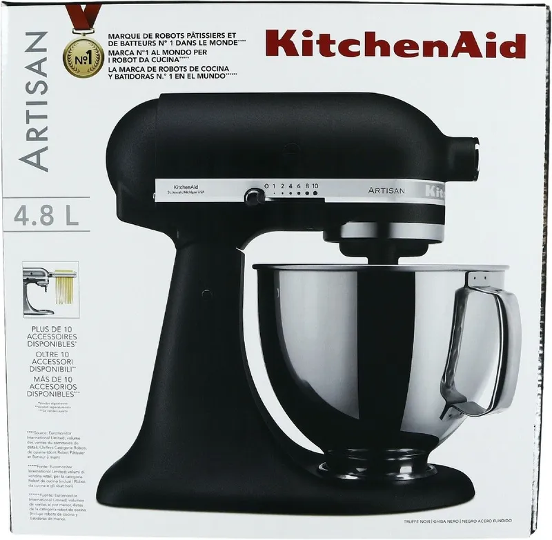 Alternativ bild 0 för KitchenAid Artisan KSM175PSEBK Svart Lava