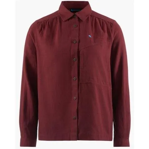 Bild 1 för Klättermusen Helheim Ls Shirt W'S Tawny Red
