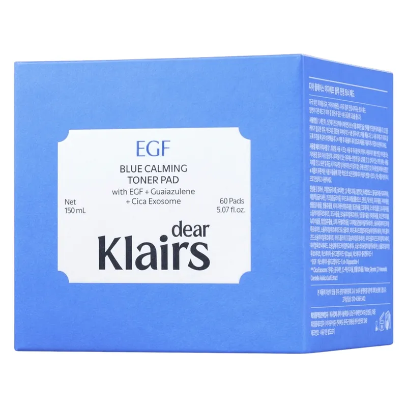 Bild 2 för KLAIRS EGF Blue Calming Toner Pad 150ml 60 Pad