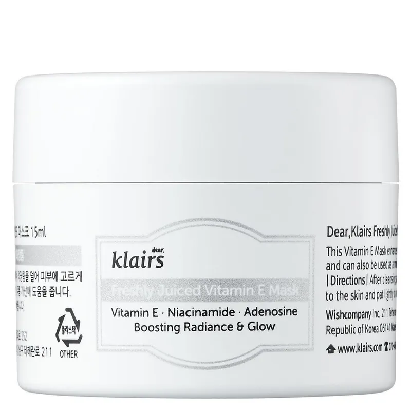 Bild 1 för Klairs - Freshly Juiced Vitamin E Mask 15 ml på Skincity.com