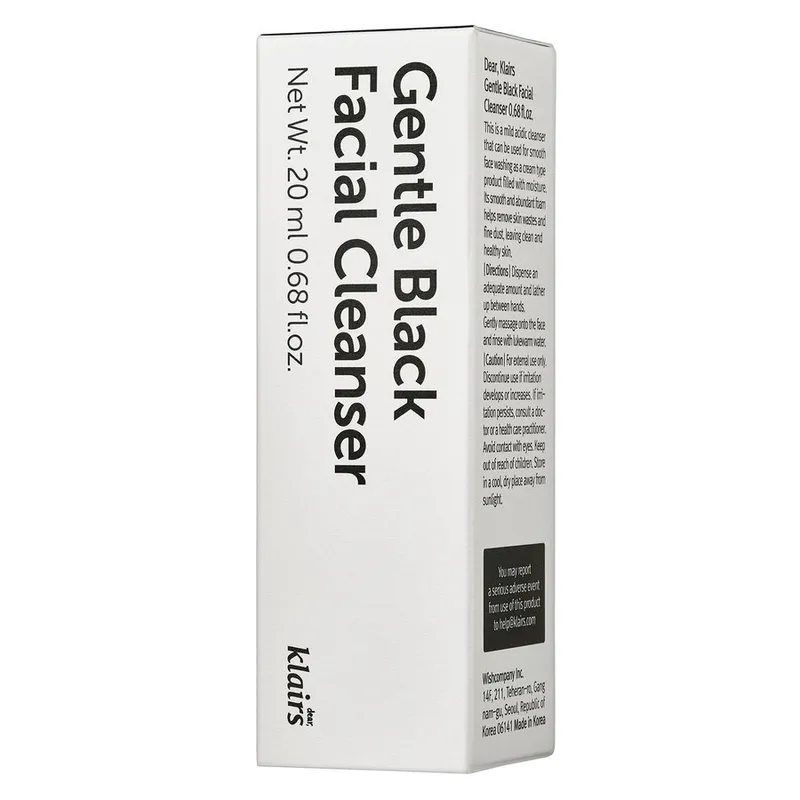 Bild 2 för Klairs Gentle Black Facial Cleanser 20 ml
