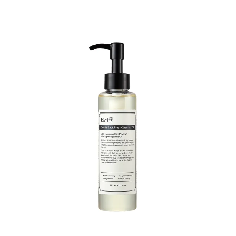 Bild 1 för Klairs Gentle Black Fresh Cleansing Oil 150 ml