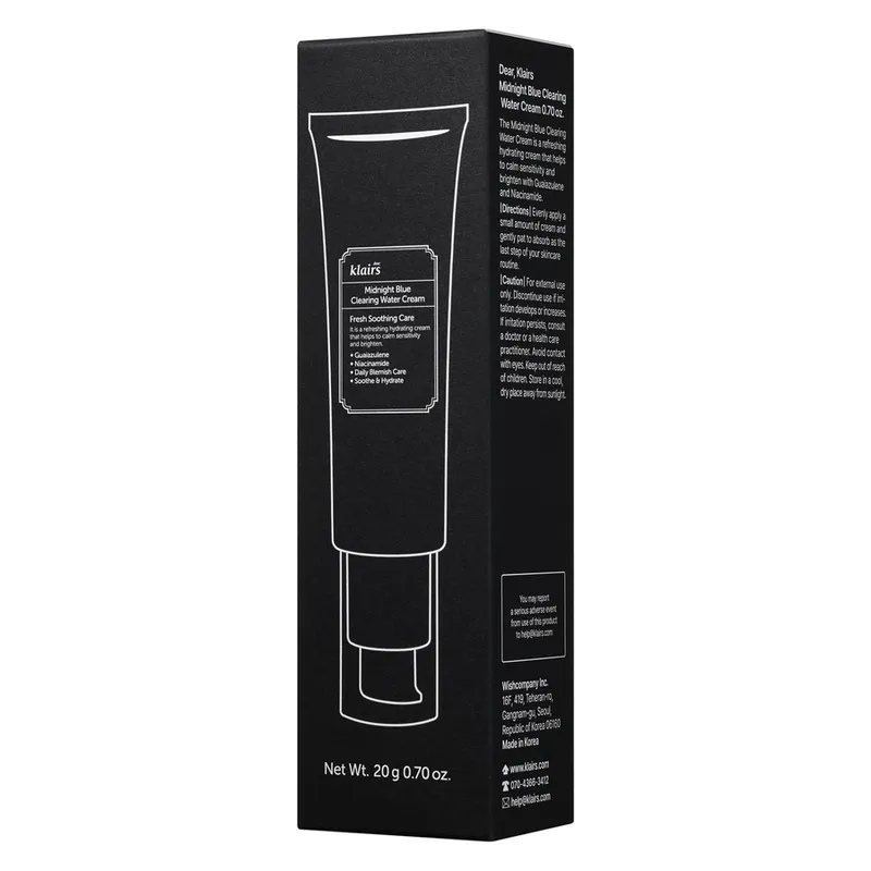 Bild 2 för Klairs Midnight Blue Clearing Water Cream 20 g