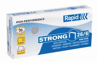 Produktfoto för Klammer Rapid Strong 26/6 Galv. 5000/ask