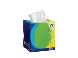 Produktfoto för Kleenex® Ansiktsservett, 3-lagers, 56 ark, 200 mm, vit