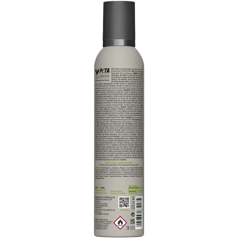 Bild 2 för KMS AddVolume STYLE Styling Foam 300 ml
