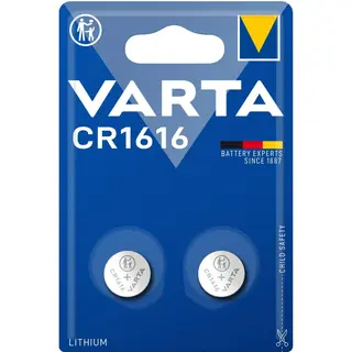Produktfoto för Knappcellsbatteri CR1616 (2-pack) Varta