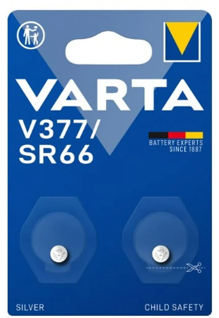Alternativ bild 0 för Knappcellsbatteri V377/SR66 (2-pack) Varta