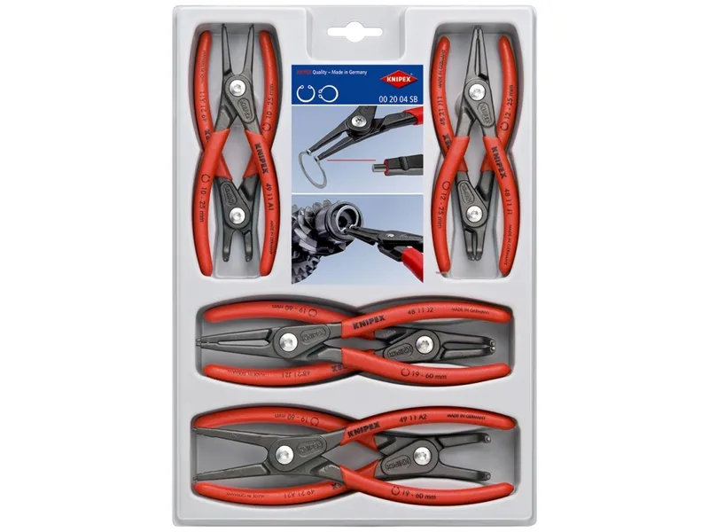 Alternativ bild 0 för Knipex 00 20 04 SB, Tångset, Röd, 1,27 kg