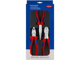 Produktfoto för Knipex 00 20 11 V01, Tångset, Plast, Stål, Plast, Blå, Röd, 180 mm, 20 cm